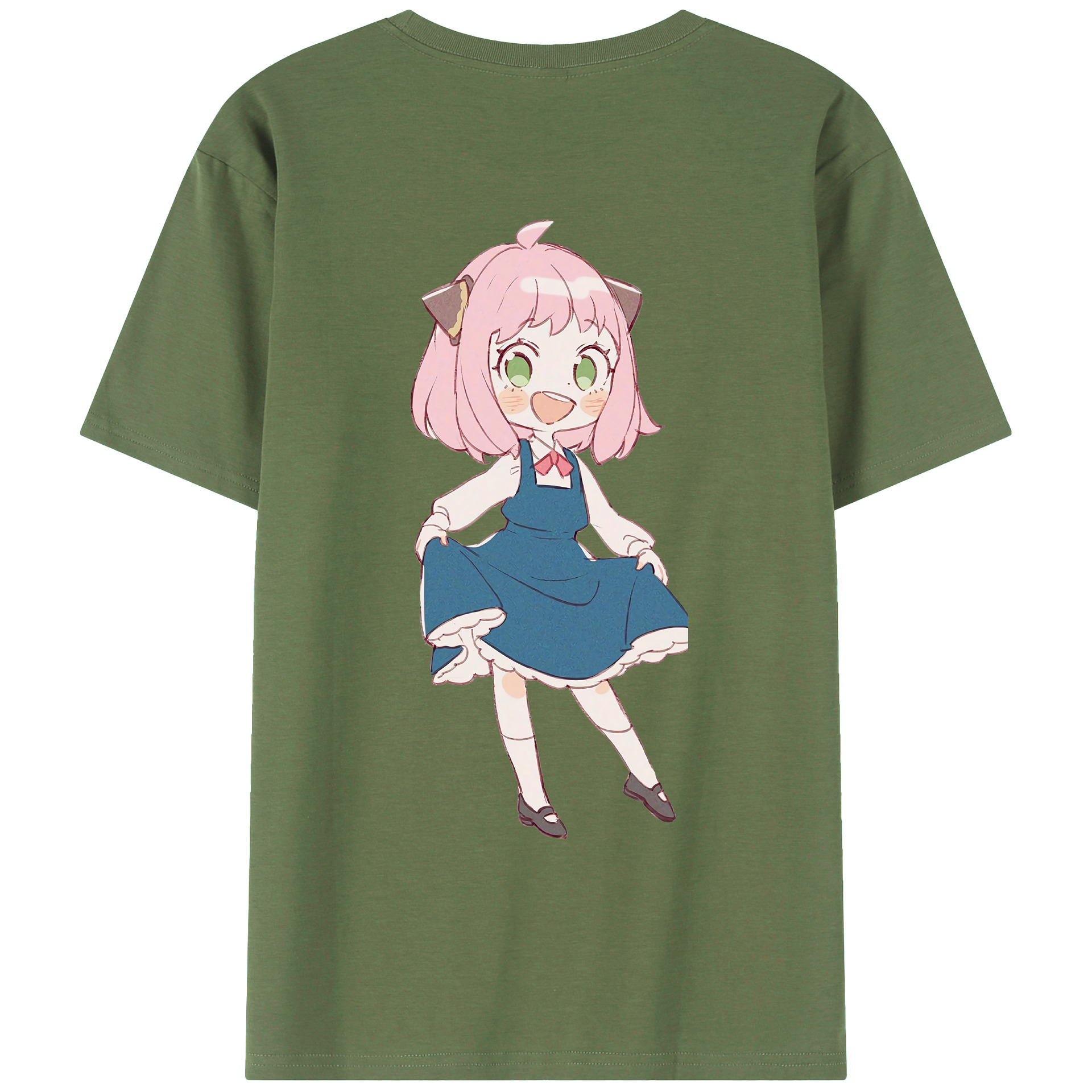 （画像用） SPY×FAMILY间谍家家酒 綿100％ メンズ半袖Tシャツ（バックプリント） 通気性